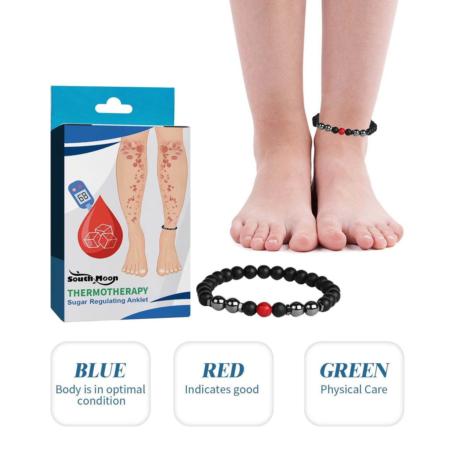 Nursing Foot Chain Anklet for Dizziness Relief and Health Care - Estalios