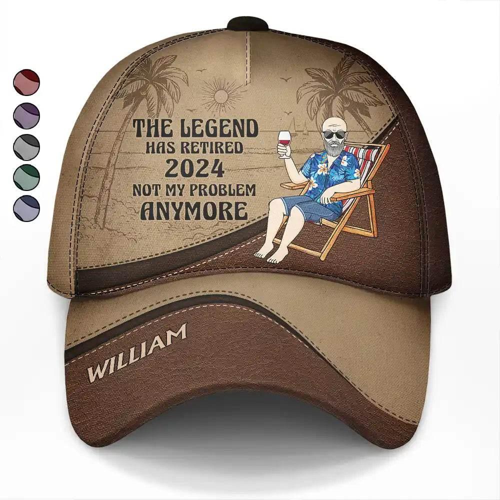 The Legend Has Retired Vintage Personalized Classic Cap - Estalios