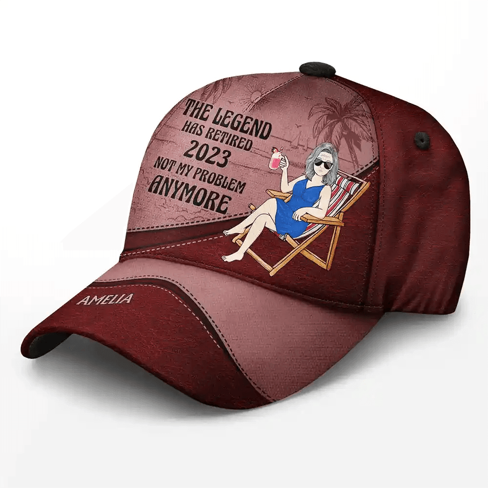 The Legend Has Retired Vintage Personalized Classic Cap - Estalios