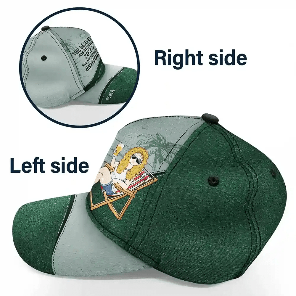 The Legend Has Retired Vintage Personalized Classic Cap - Estalios