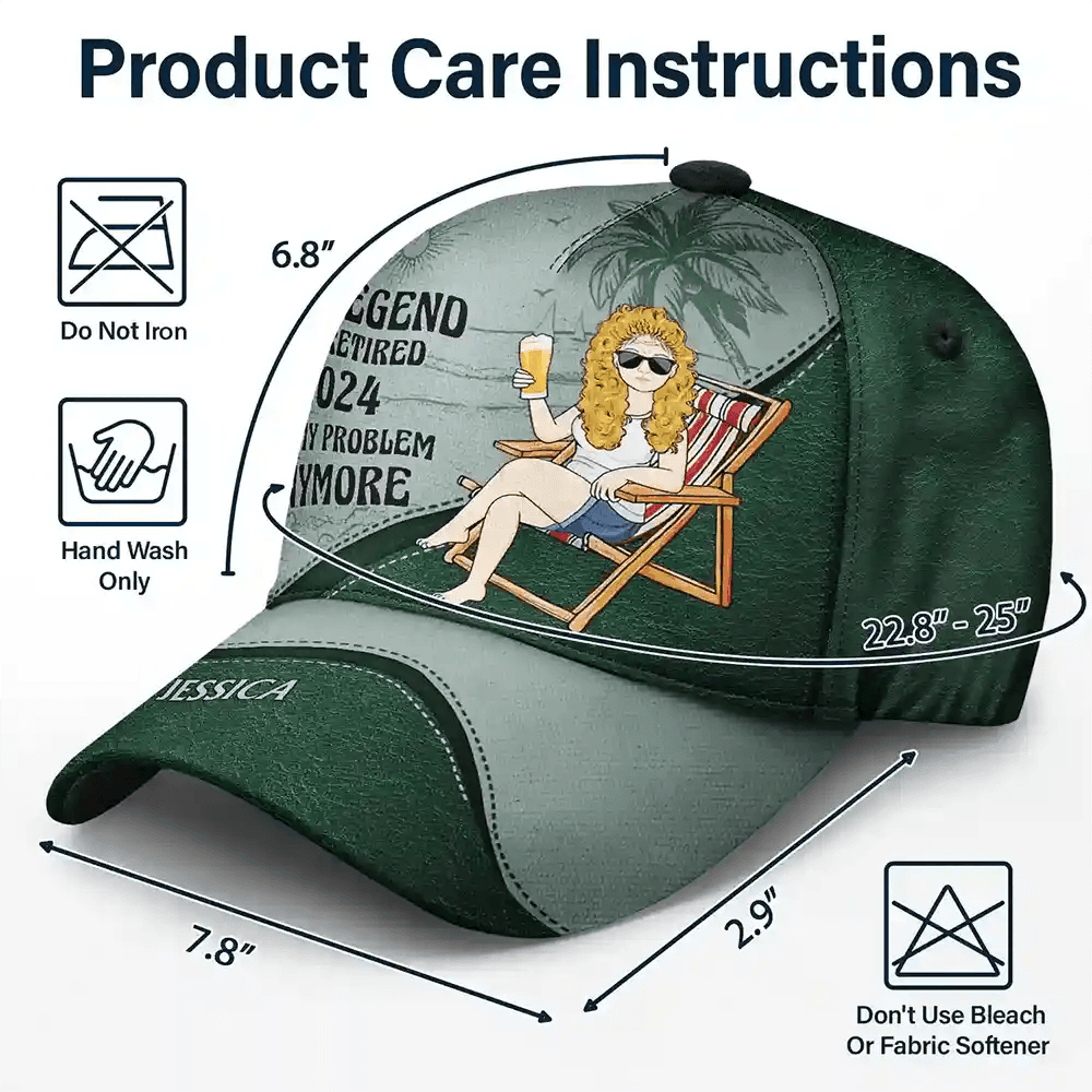 The Legend Has Retired Vintage Personalized Classic Cap - Estalios