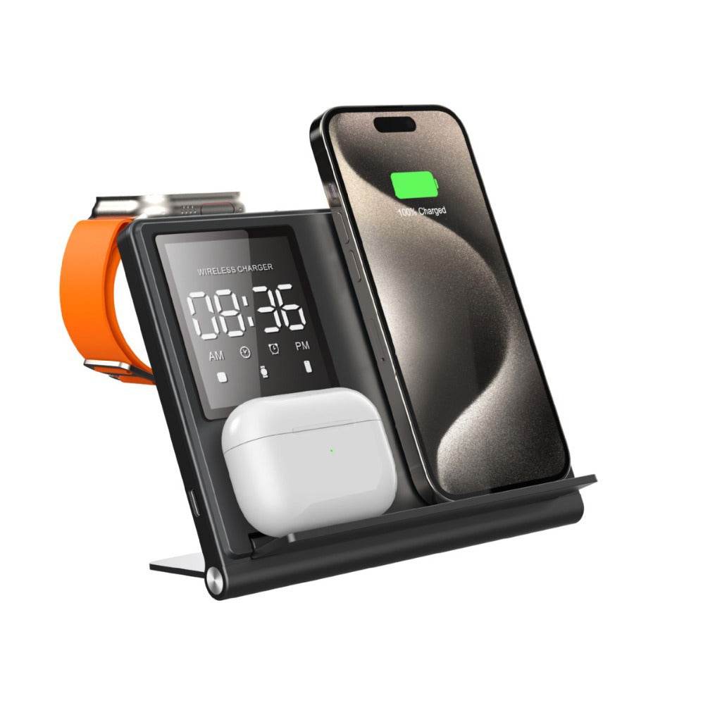 Trending Portable 5-in-1 Wireless Charger Stand Pad - Estalios