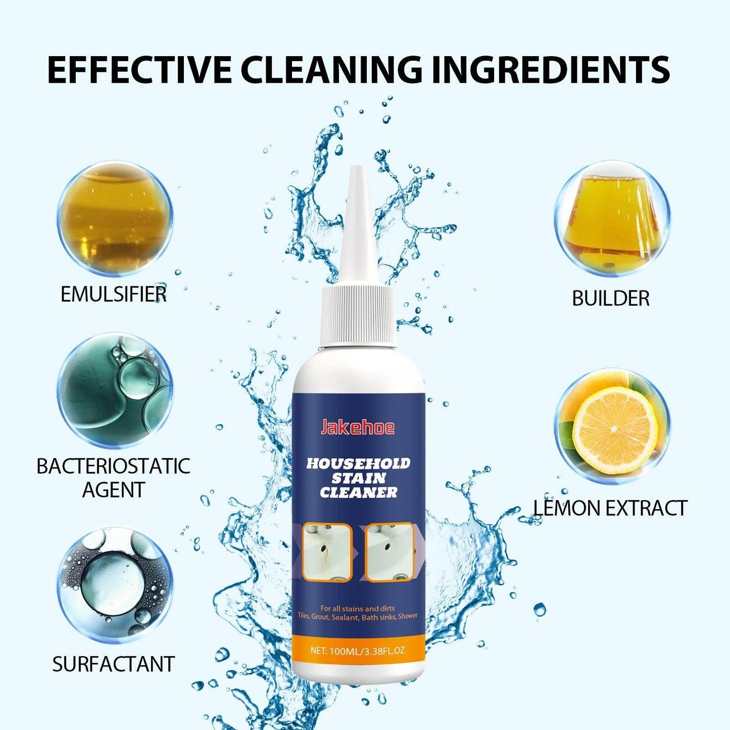 Household Stain Cleaner for Mold on Door Window Tile Crevices - Estalios