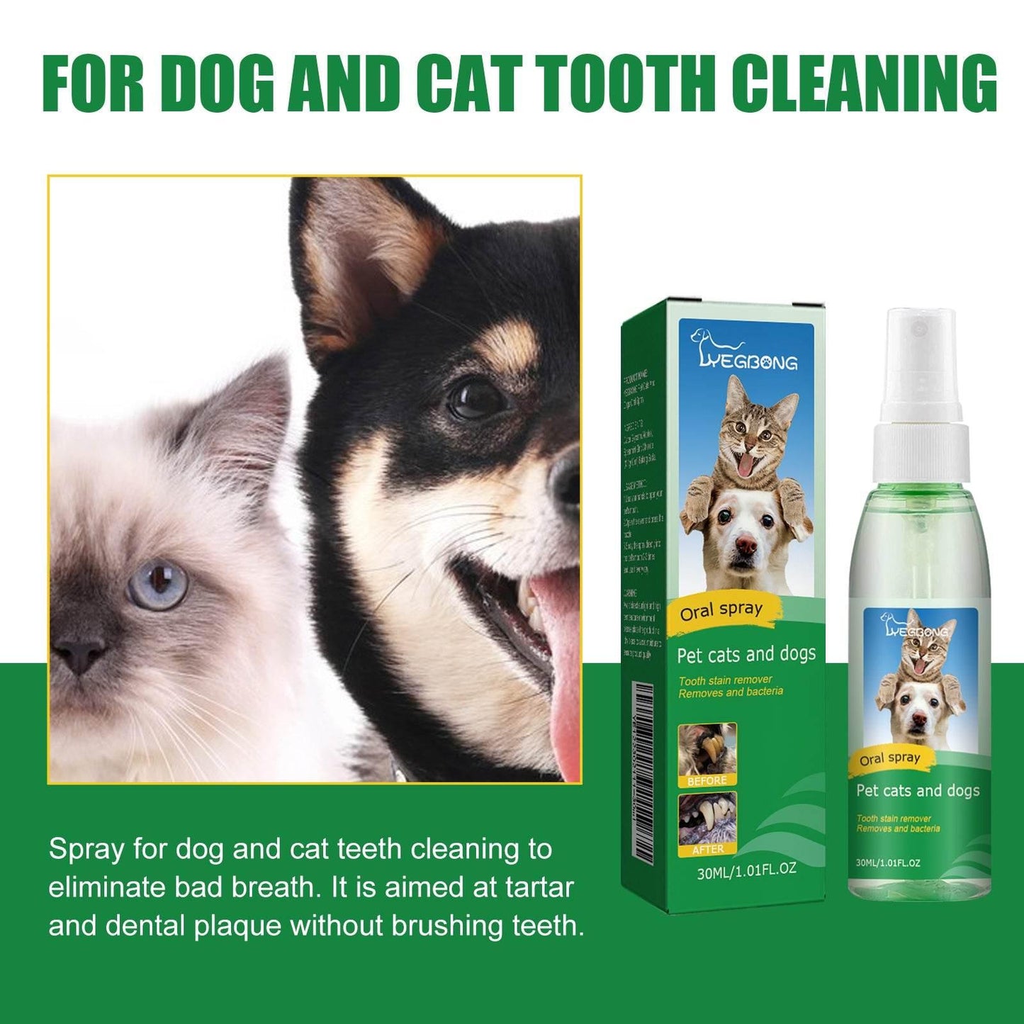 Pet Breath Deodorizer Spray For Cats And Dogs - Estalios