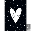 Black White Heart Art for Timeless Love and Elegance - Estalios