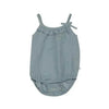 Blue Hemp Frilled Romper for Babies - Soft Organic Comfort - Estalios