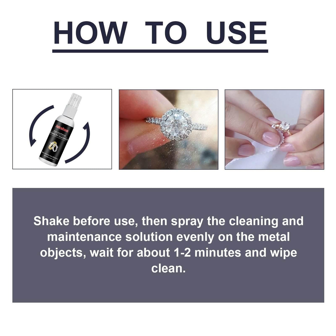 Jewelry Cleaner For Gold Silver Watches Diamond Rings - Estalios
