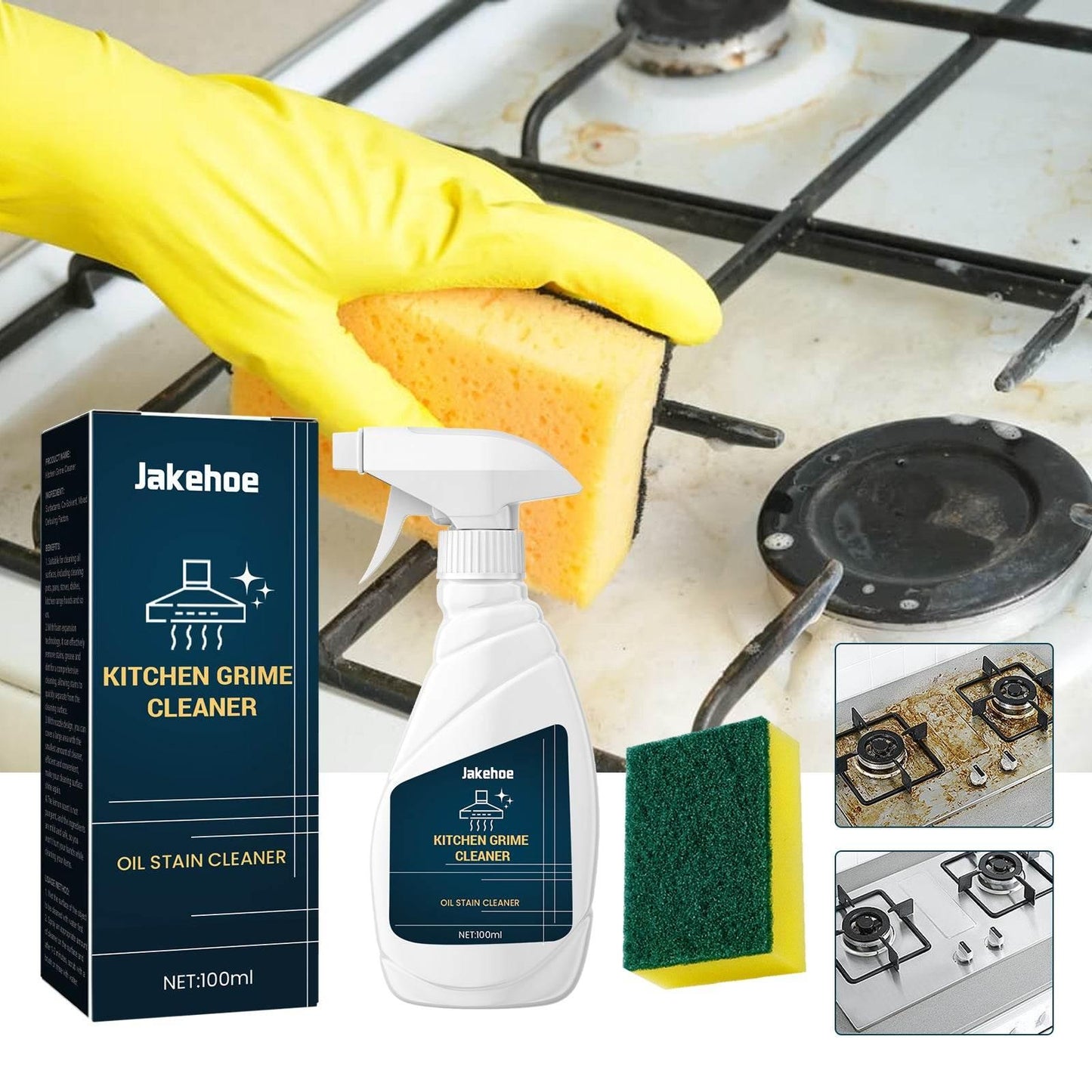 Kitchen Grime Cleaner For Stove Hood To Remove Oil And Dirt - Estalios