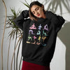 Cozy Yoga Pose Sanctuary Crewneck Sweatshirt for Comfort - Estalios