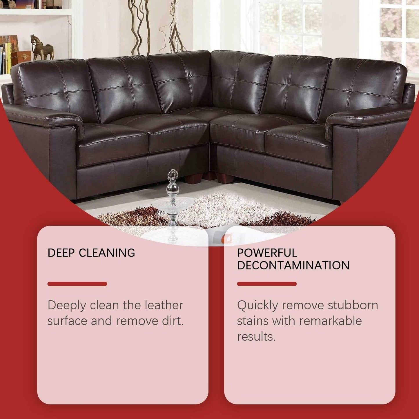 Leather Cleaning Cream Multi-Functional Care for Sofa Bags - Estalios