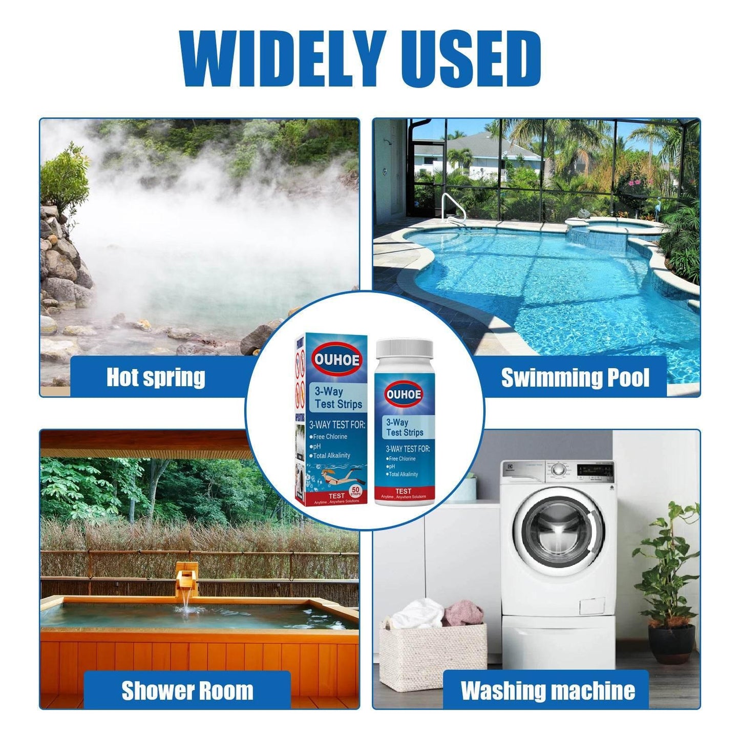 3-In-1 Ph Test Strip for Pool Water Quality and Alkalinity - Estalios