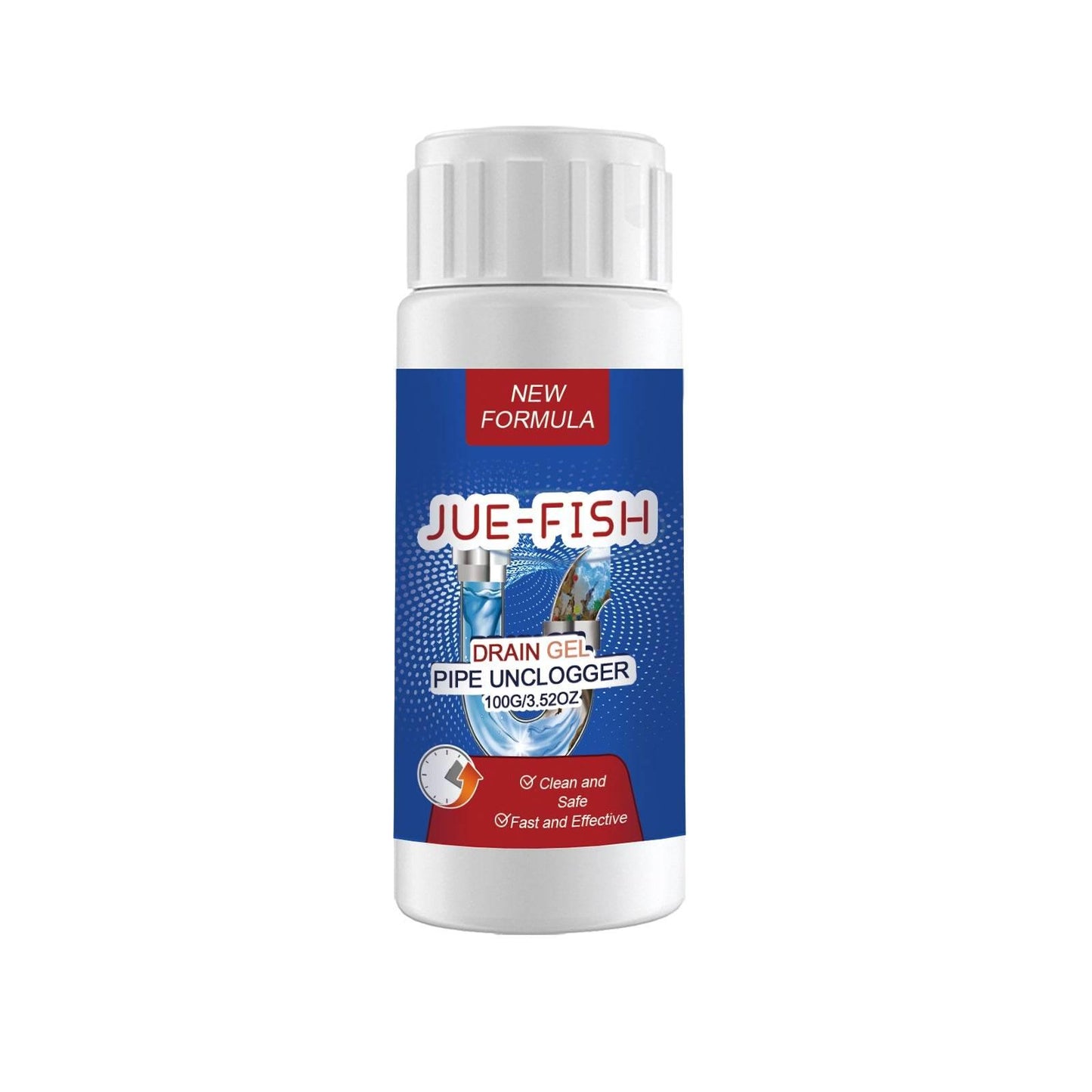 JUE-FISH Drain Gel Pipe Unclogger for Kitchen and Bathroom - Estalios