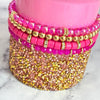 Glinda Pink Tumbler Bracelet Stack -fits 30-40oz