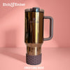 Conch Floral Mauve WAFFLE Tumbler Boot -fits 20-40oz