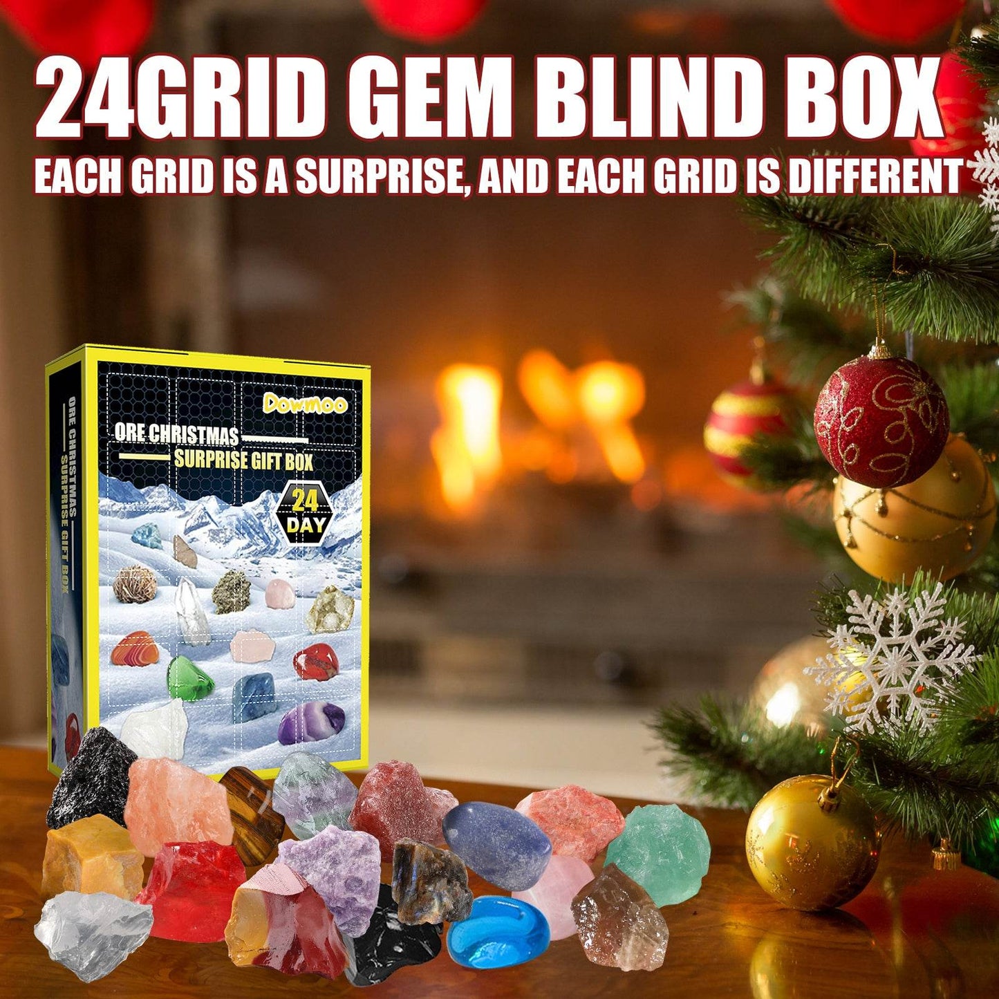 24 Grille Ore Blind Box Christmas 24 Days Toy Gift Box - Estalios