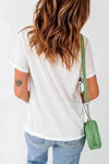 Floral Heart White Tee for Bold Everyday Style - Estalios