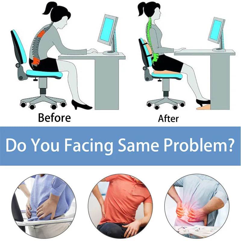 Cushion Slow Rebound Waist Support Set for Comfort Seating - Estalios