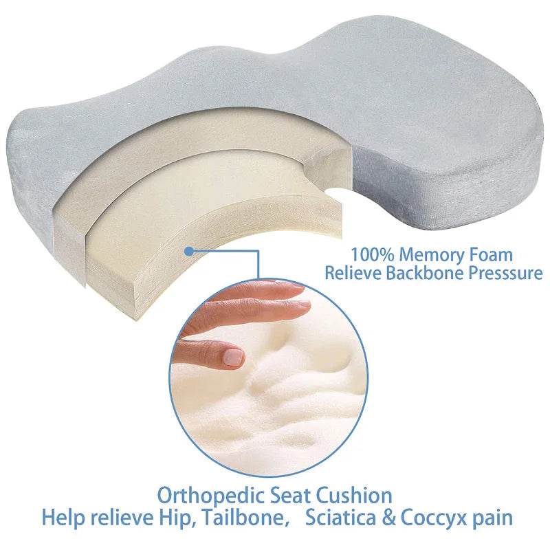 Cushion Slow Rebound Waist Support Set for Comfort Seating - Estalios