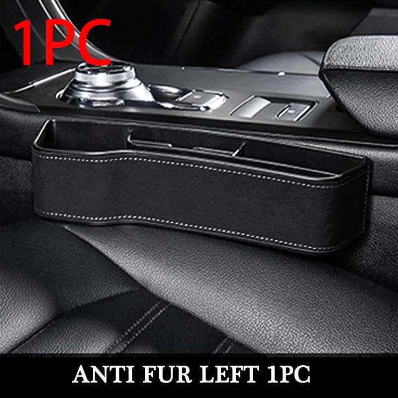 PU Leather Car Seat Gap Organizer with Cup Holder Tidy - Estalios