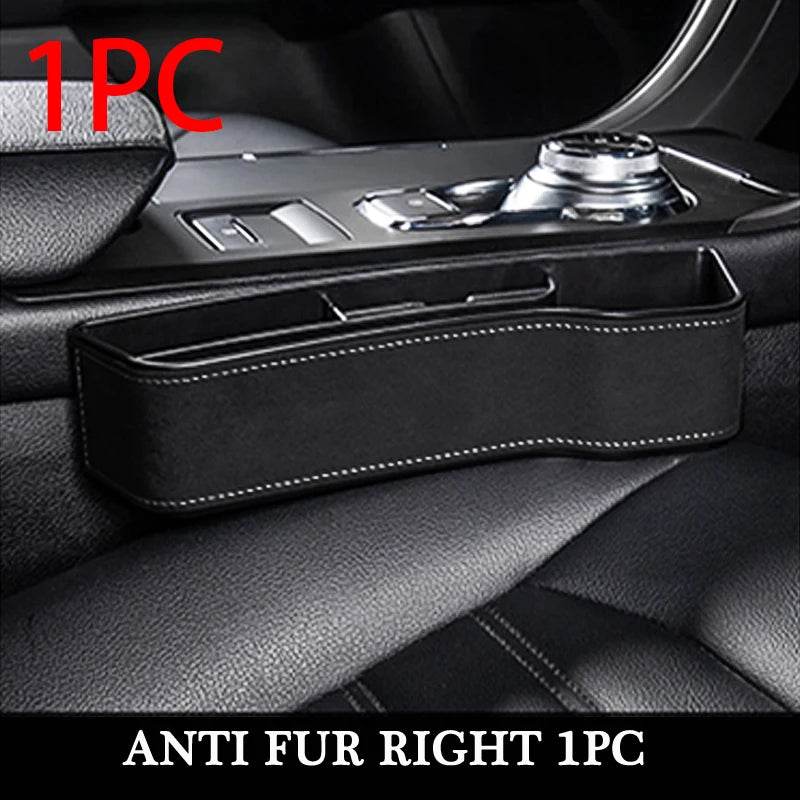 PU Leather Car Seat Gap Organizer with Cup Holder Tidy - Estalios