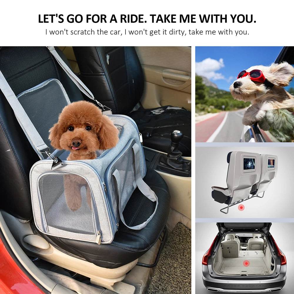Soft-Sided Dog Carrier Backpack for Small Pets Airline Approved - Estalios