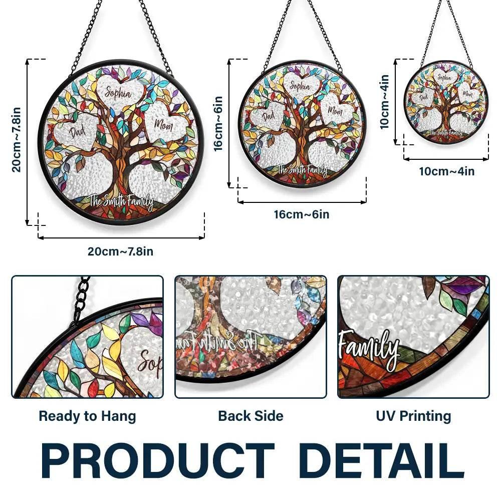 Family Unbreakable Bond Tree Of Life Suncatcher Gift - Estalios