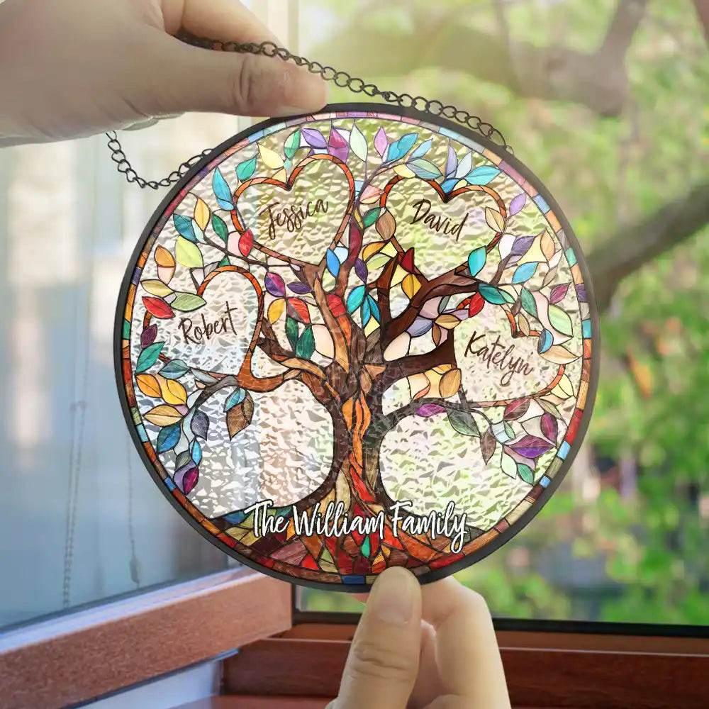 Family Unbreakable Bond Tree Of Life Suncatcher Gift - Estalios