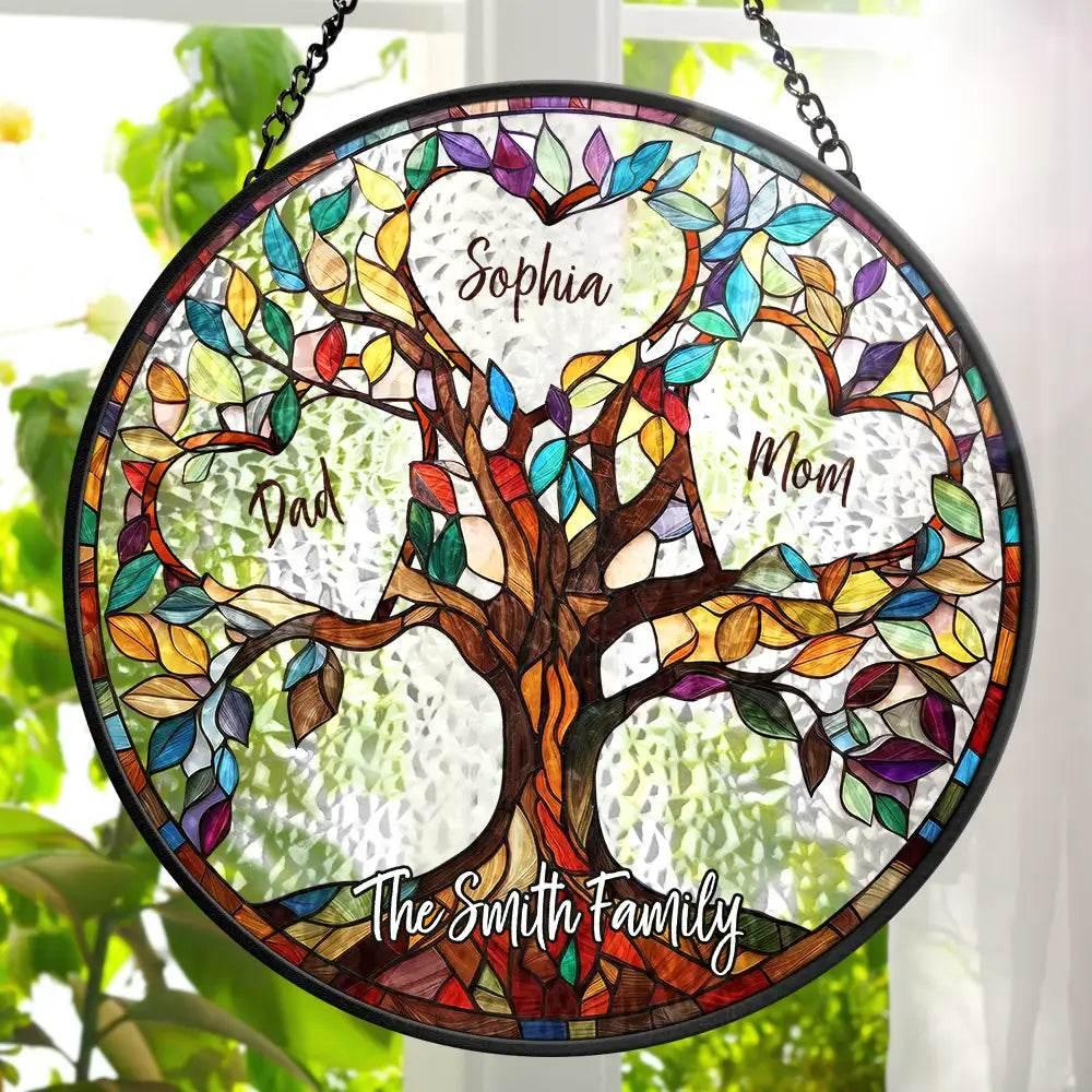 Family Unbreakable Bond Tree Of Life Suncatcher Gift - Estalios