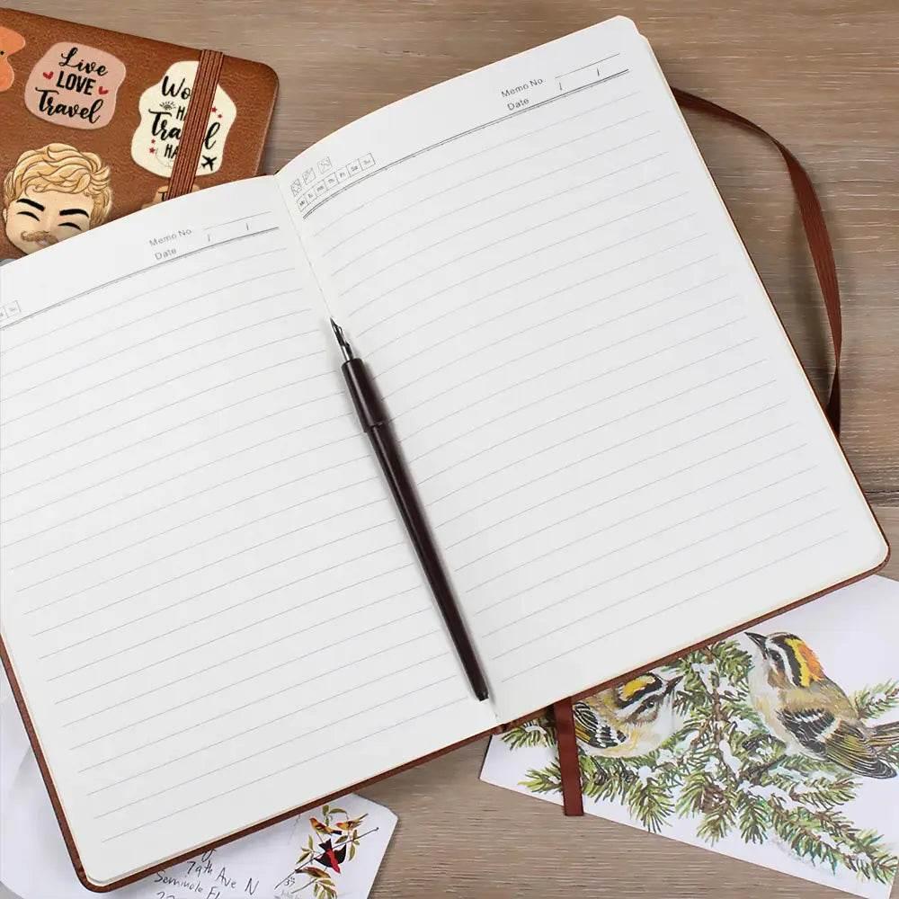 Personalized Leather Journal for Travel Enthusiasts - Estalios