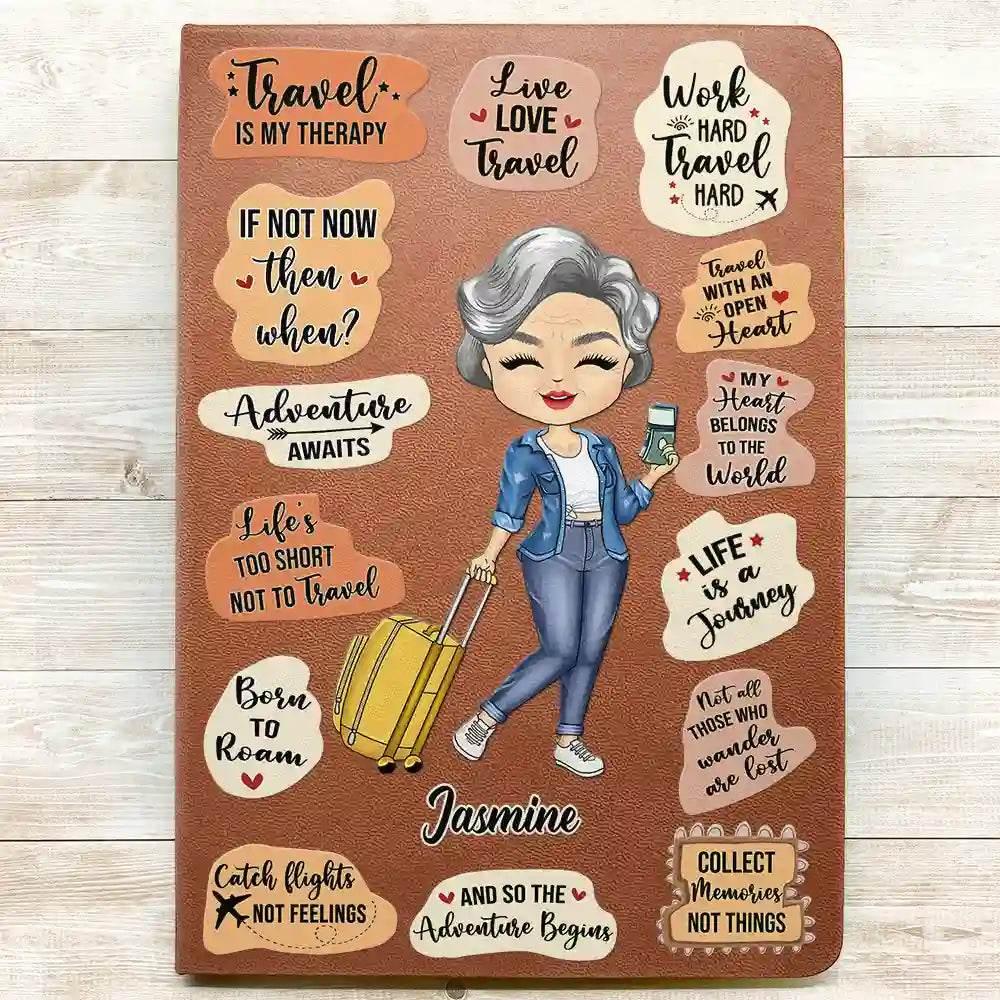 Personalized Leather Journal for Travel Enthusiasts - Estalios