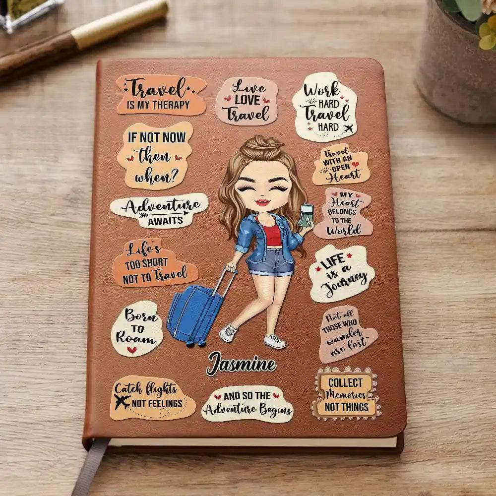 Personalized Leather Journal for Travel Enthusiasts - Estalios