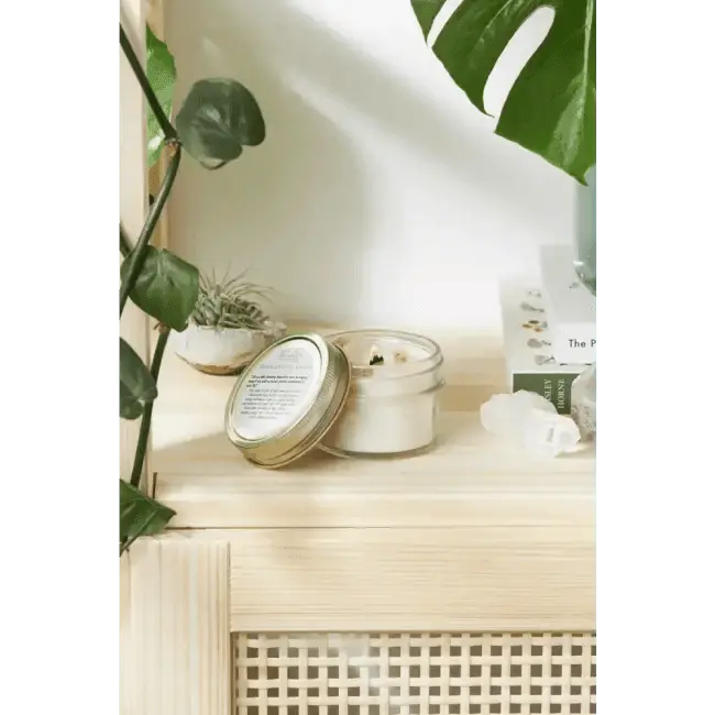 Rustic Garden Glow Shelf with Candles for Cozy Ambiance - Estalios