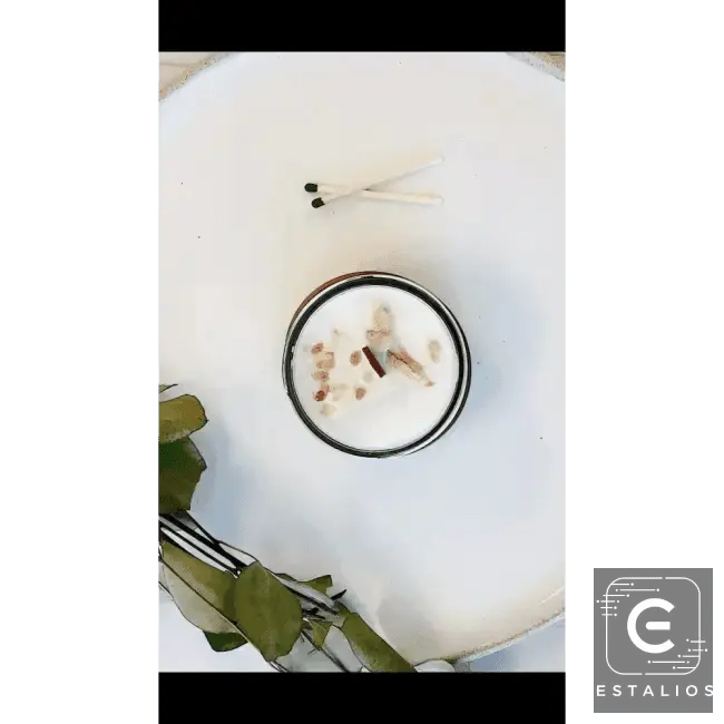 Rustic Garden Glow Shelf with Candles for Cozy Ambiance - Estalios
