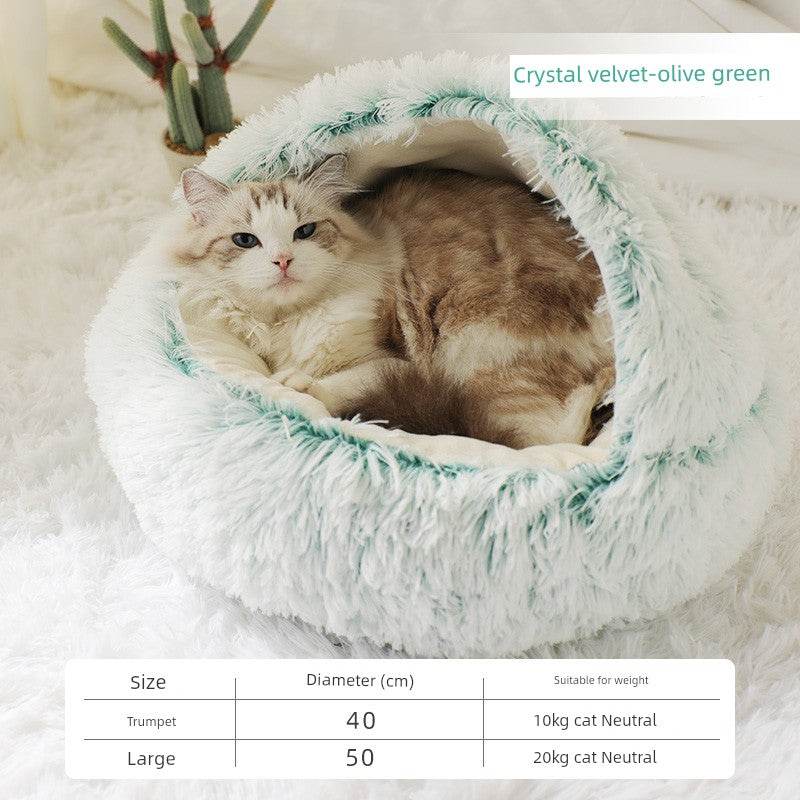 Cozy Cat Heattech Nest Dog Bed for Winter Sleep Comfort - Estalios