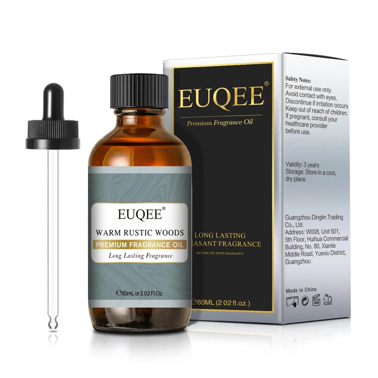 EUQEE 60ml Men's Fragrance Oils for Car Diffusion Aromas - Estalios