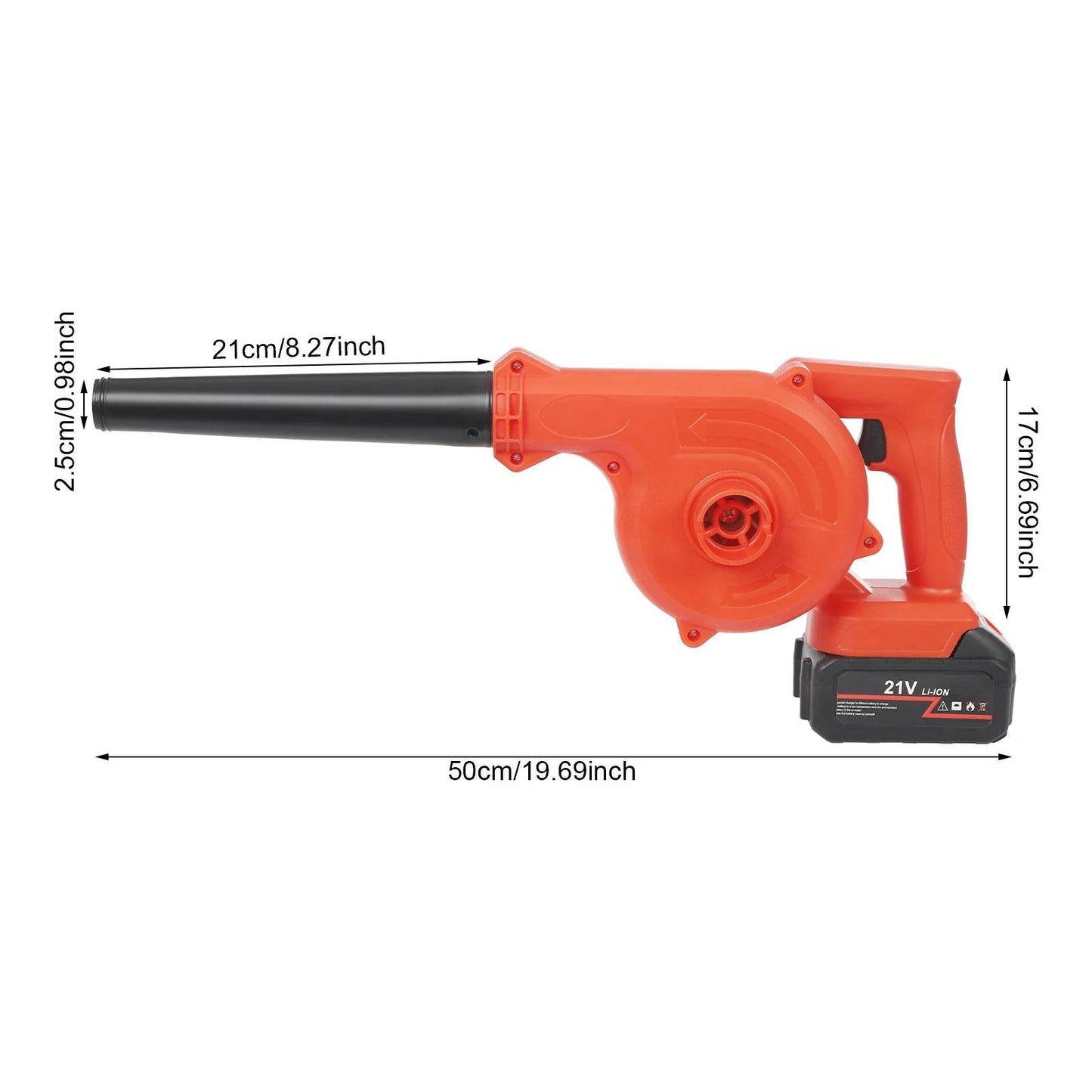 800W Electric Leaf Blower Battery Powered Adjustable Cleaning - Estalios