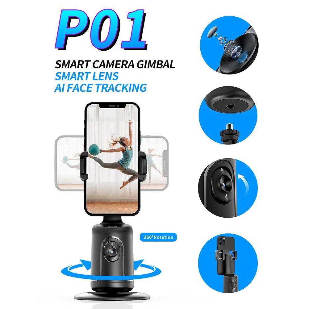360-Degree Follow-Up Gimbal Stabilizer With Ai Face Recognition - Estalios