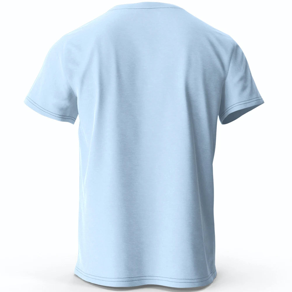 Cute Cat Doodle Print Cotton T-Shirt for All Seasons