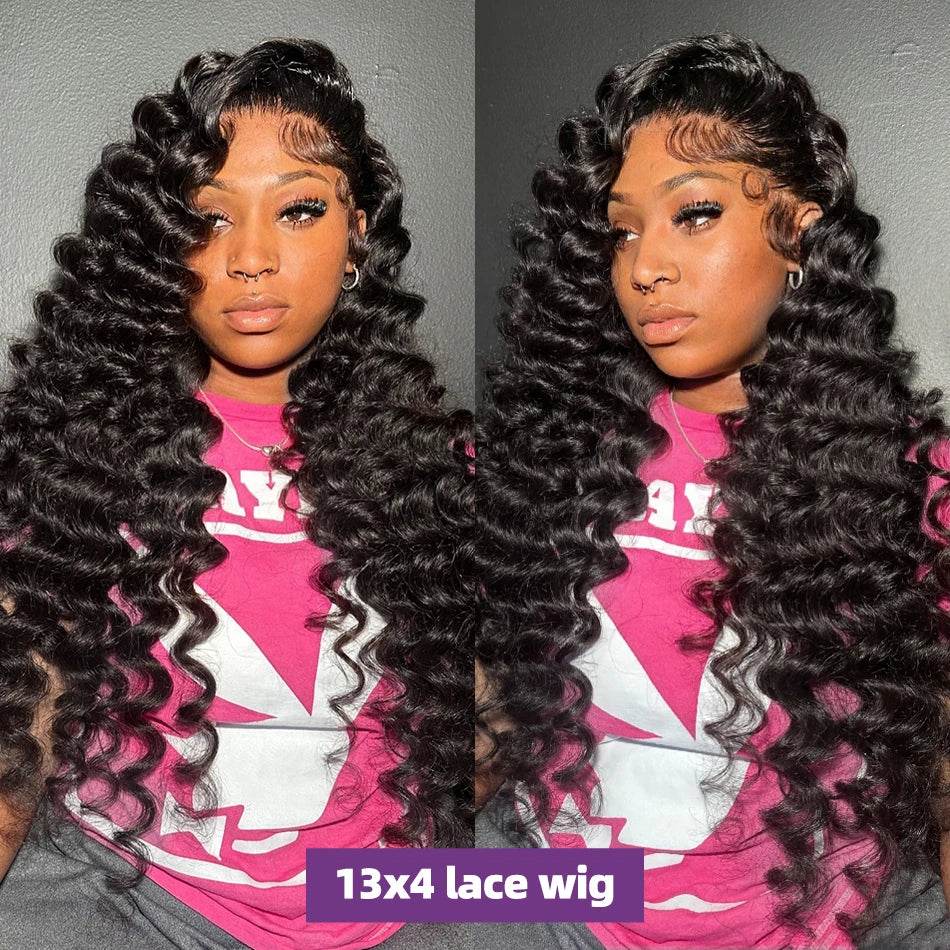 250 Density Loose Wave 13x6 HD Lace Front Wig 30 40 Inch - Estalios
