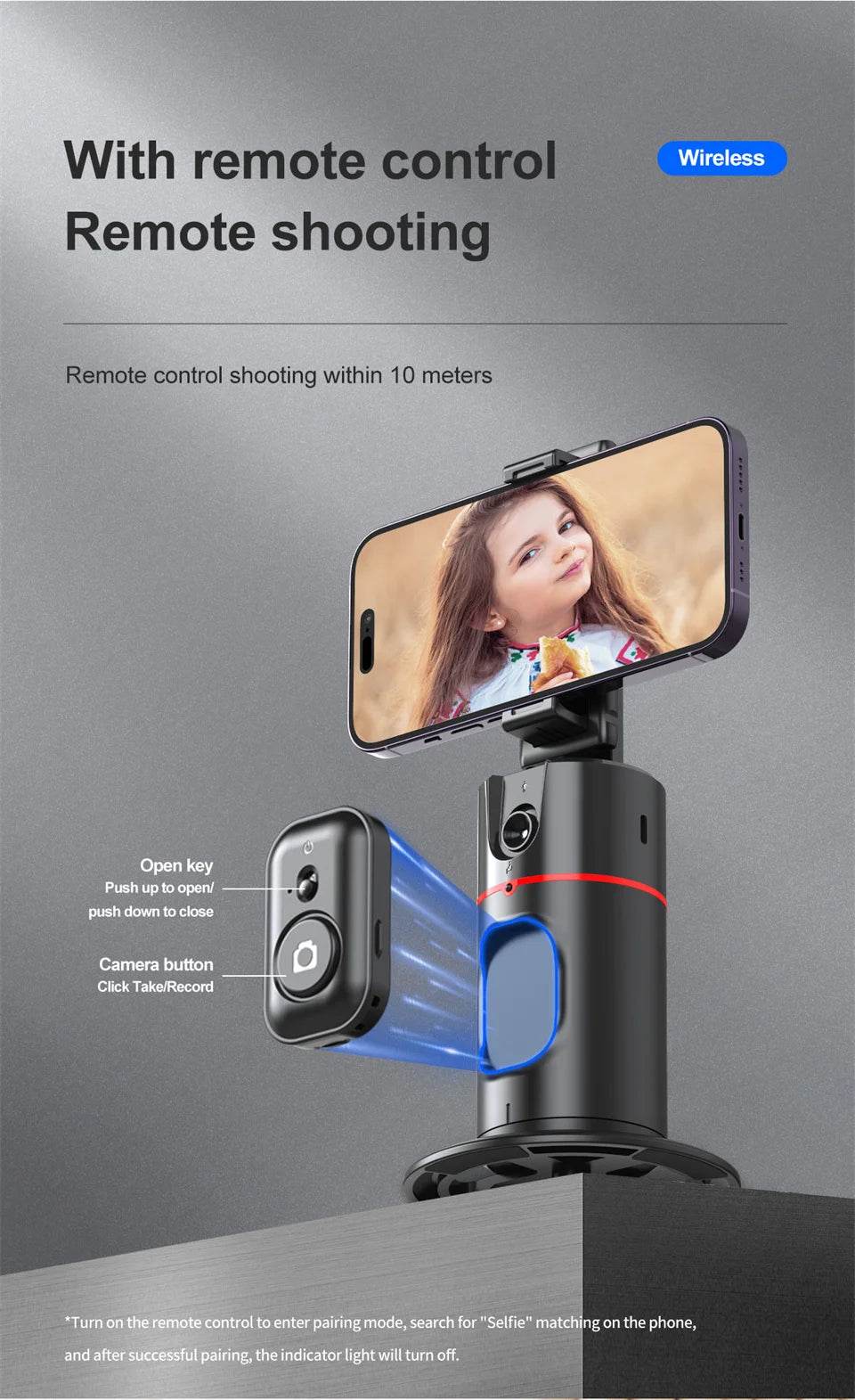 2025 New 360 Rotation Gimbal Stabilizer for Live Photography - Estalios