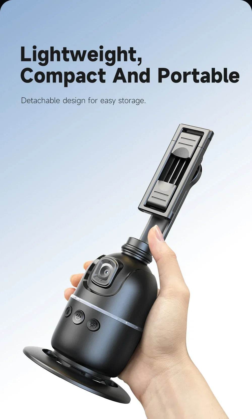 360° Smart Auto Face Tracking Gimbal Stabilizer Tripod - Estalios