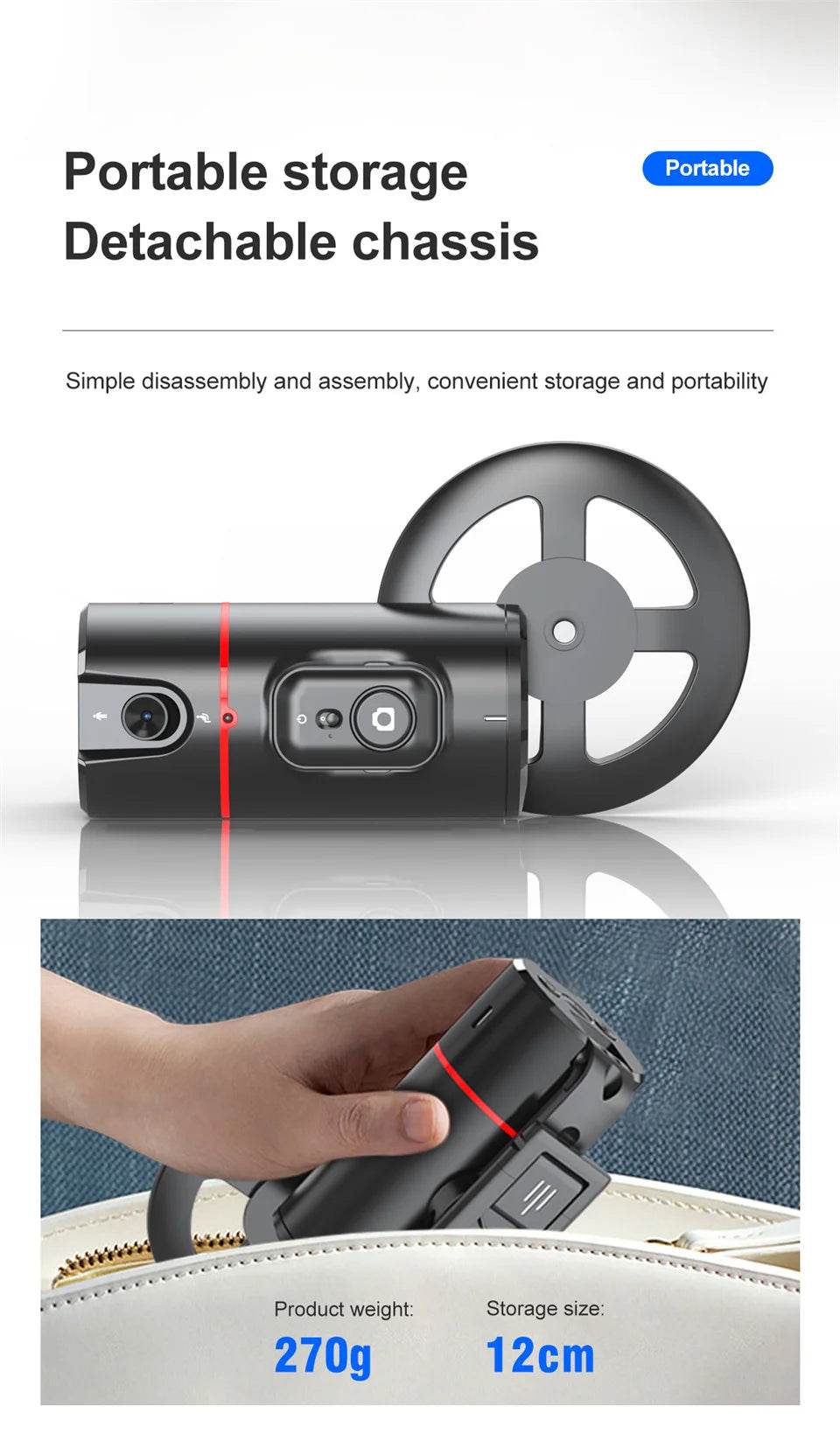 2025 New 360 Rotation Gimbal Stabilizer for Live Photography - Estalios