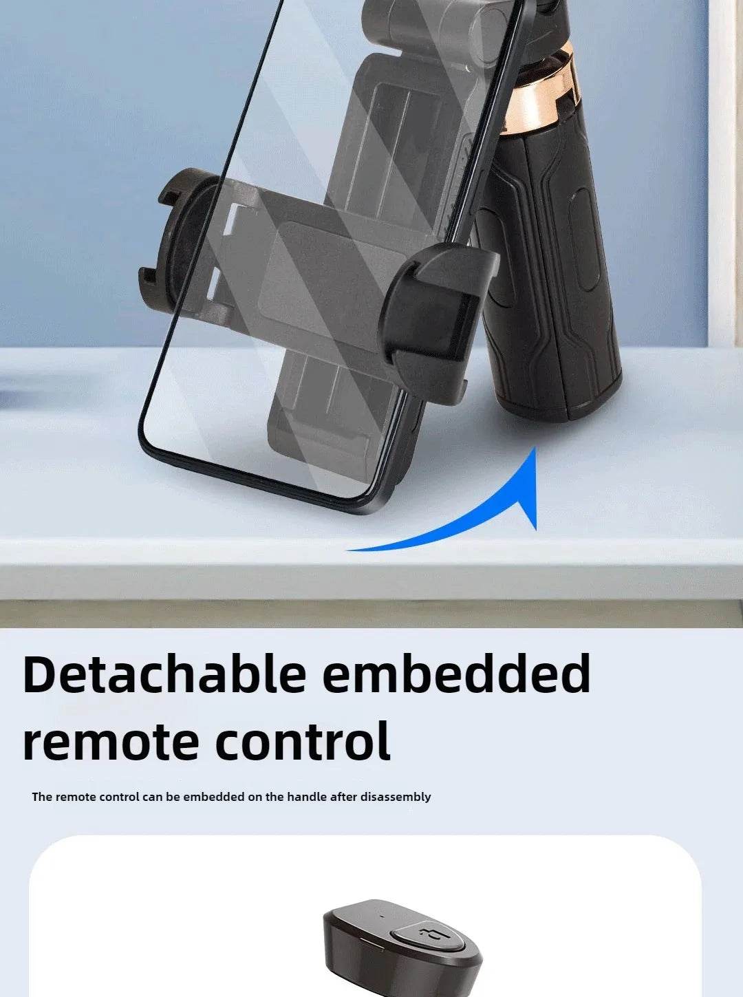 Super Mini Selfie Stick Bluetooth Remote Phone Holder Aid - Estalios