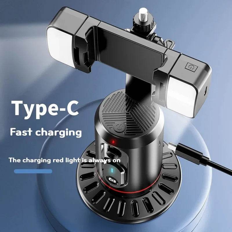 360 Degree Rotation Selfie Stick with Tripod and Light - Estalios