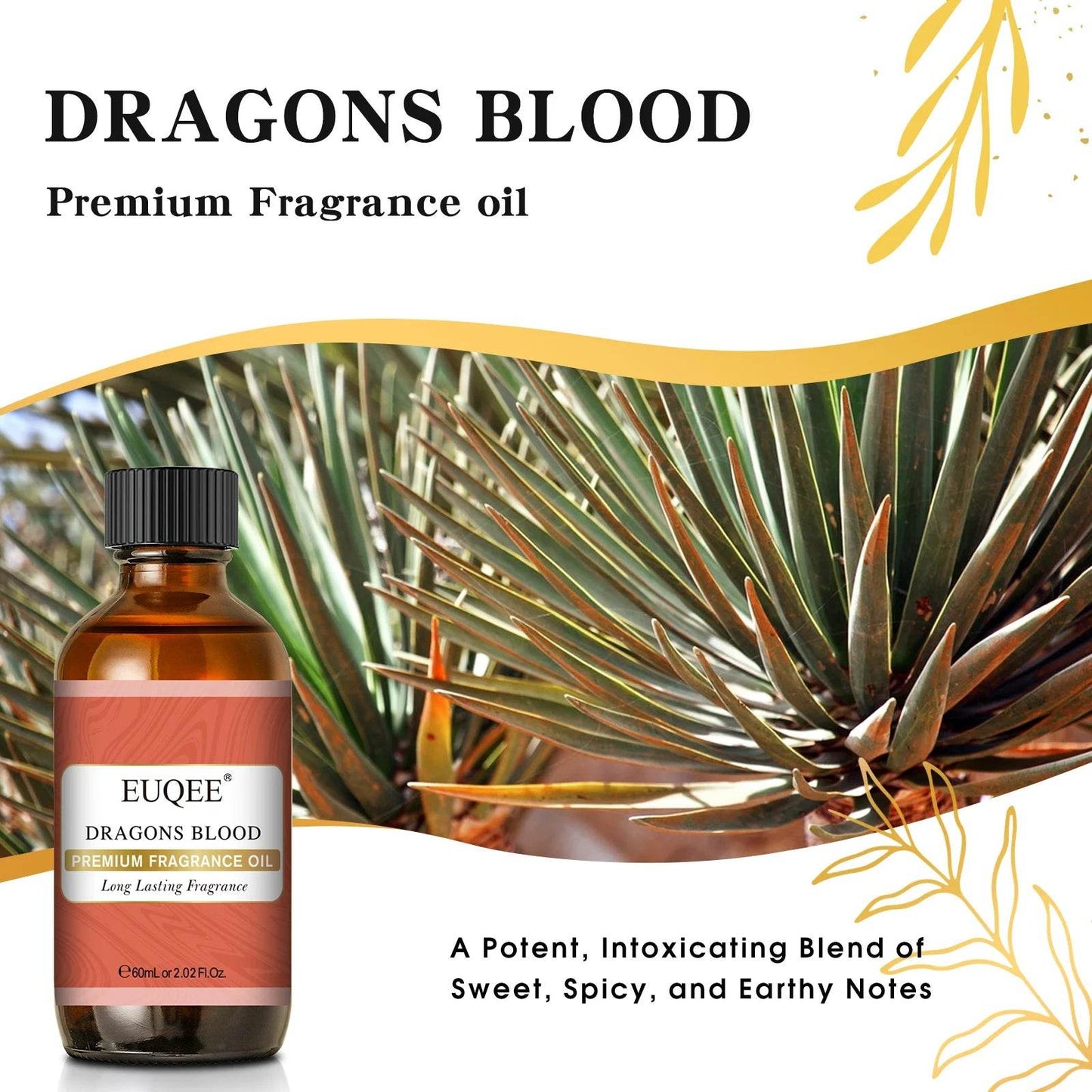 EUQEE 60ml Men's Fragrance Oils for Car Diffusion Aromas - Estalios