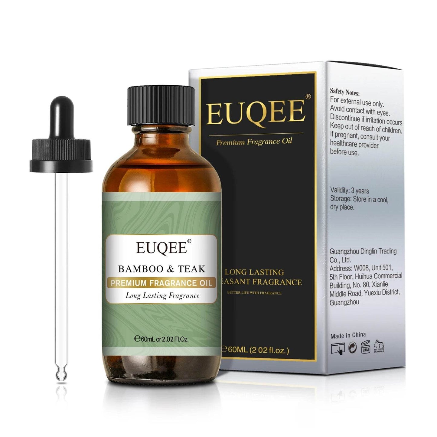 EUQEE 60ml Men's Fragrance Oils for Car Diffusion Aromas - Estalios