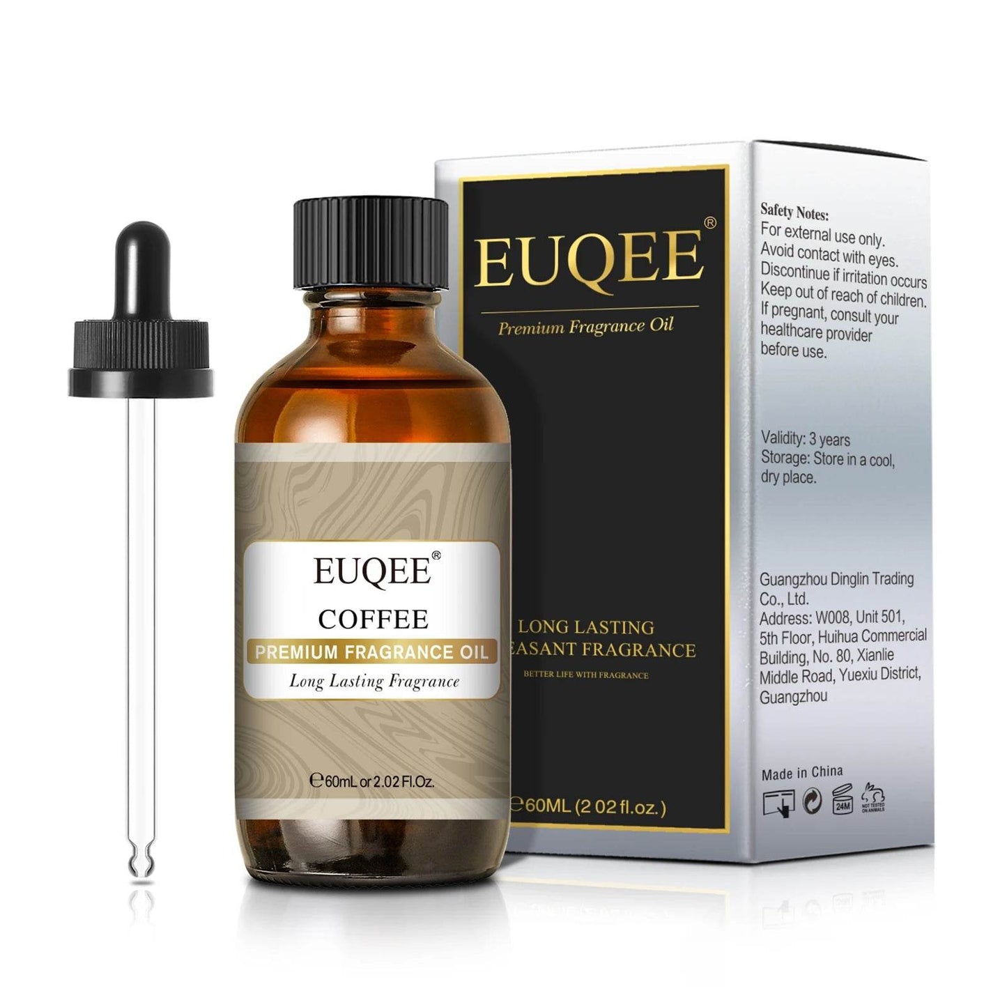 EUQEE 60ml Men's Fragrance Oils for Car Diffusion Aromas - Estalios