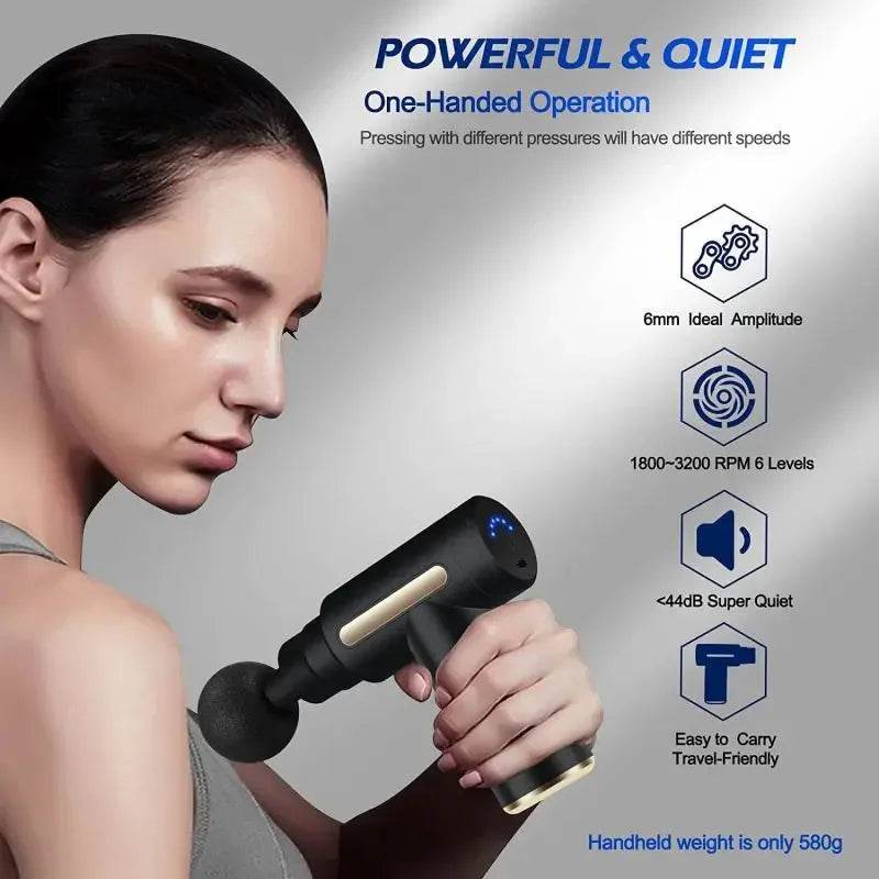 2025 Fascia Gun Muscle Relaxation Massager Electric Vibration - Estalios