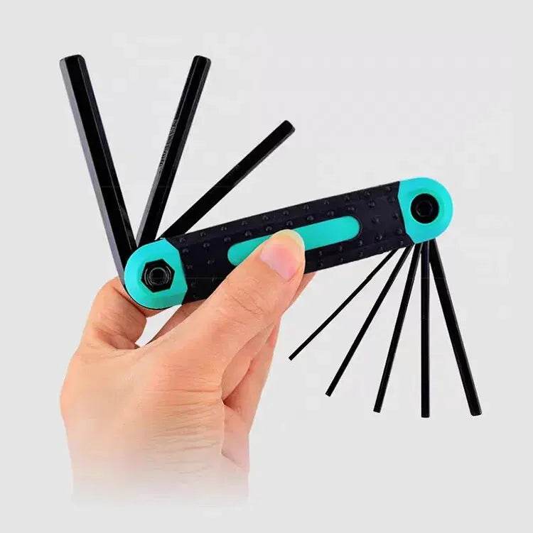 8pcs Portable Folding Socket Wrench Set for Outdoor Repair - Estalios