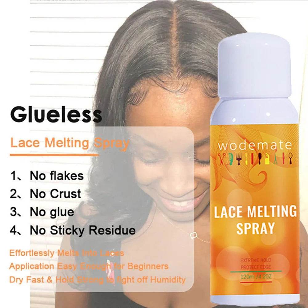 Lace Melting Spray Tint Mousse Wig Glue Waterproof Set - Estalios